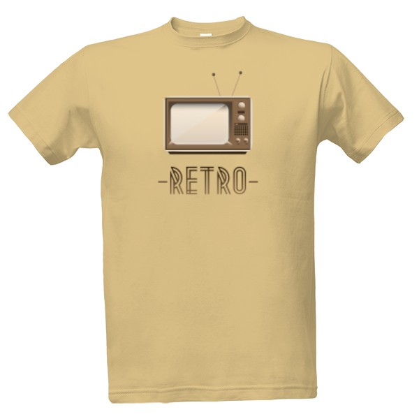 Tričko s potiskem Retro TV
